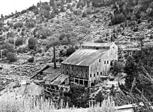 Built in 1900, this was the second 40-stamp mill constructed at Gold Mountain in Big Bear Lake.